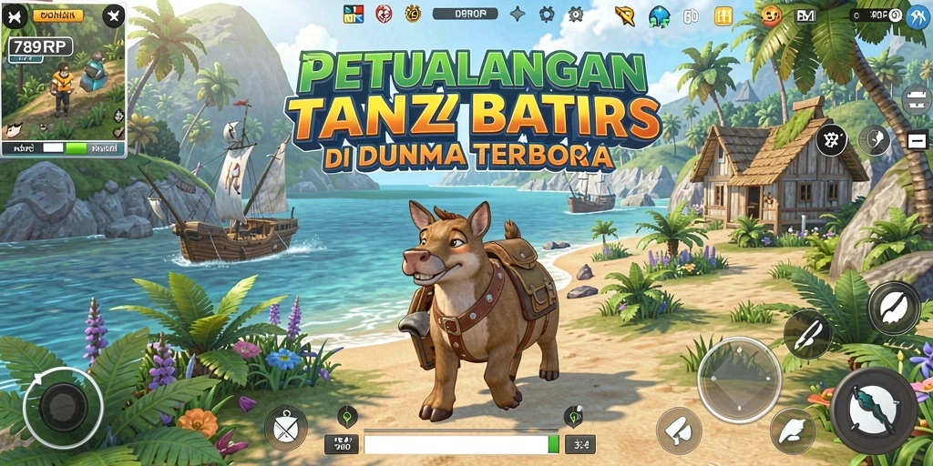 Tangkapan layar menampilkan gameplay <strong>789RP</strong> yang penuh dengan eksplorasi dunia terbuka.