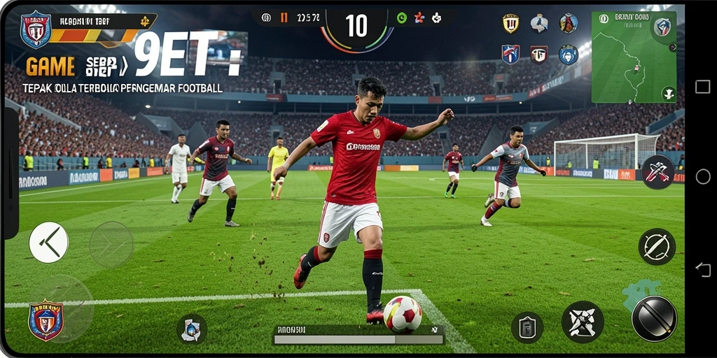 Tampilan menakjubkan dari pertandingan sepak bola di 9ET.