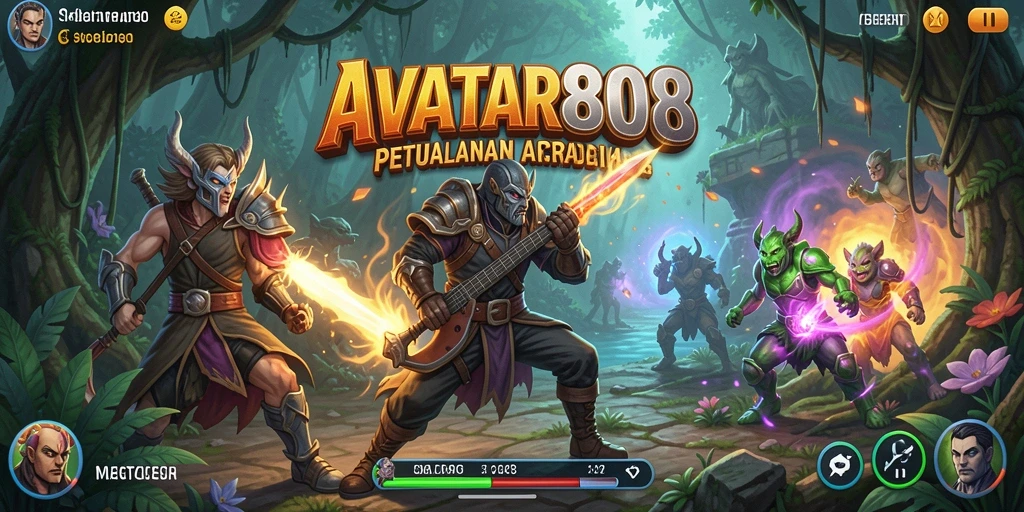 Tampilan gameplay menegangkan dalam AVATAR808 yang mengasyikkan.