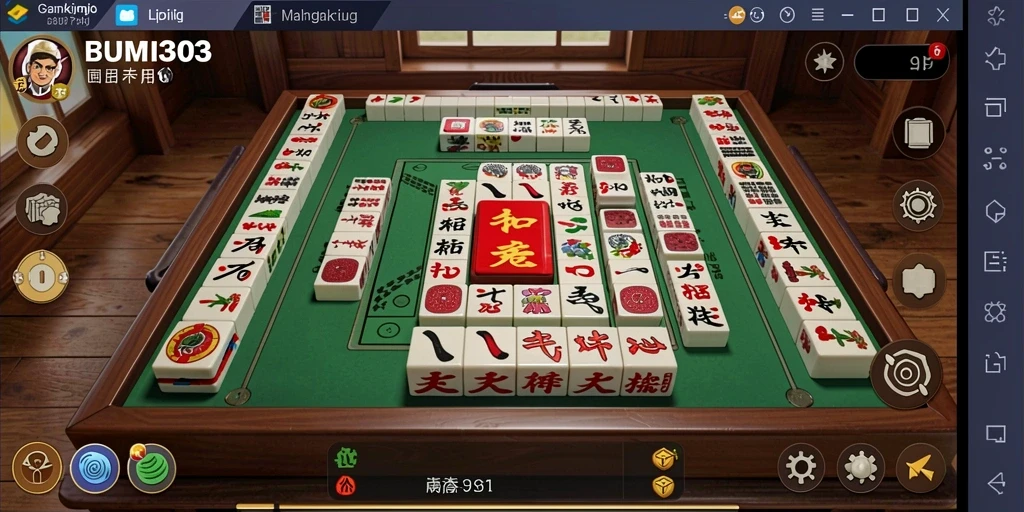 Gameplay Mahjong BUMI303 yang menarik dan penuh warna.