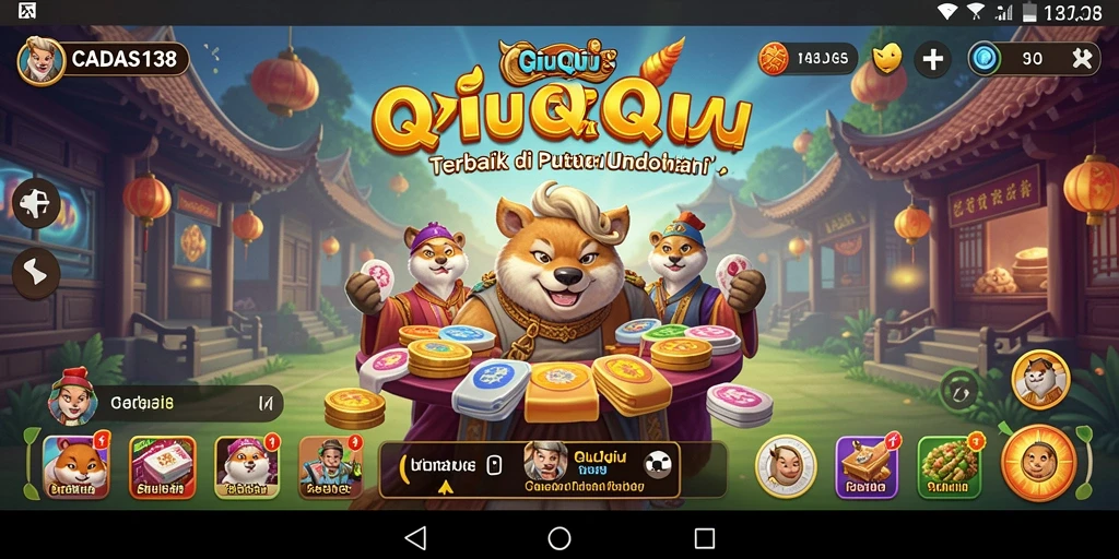 Tangkapan layar gameplay QiuQiu yang menarik di CADAS138.