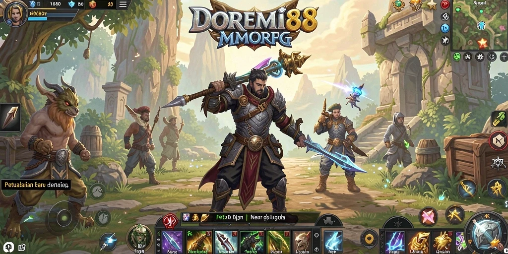 Gameplay DOREMI88 yang menarik dengan aksi pertarungan seru.