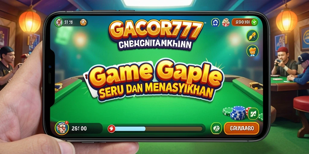 Tampilan gameplay Gaple yang seru dan dinamis di GACOR777.