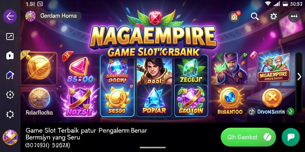 Screenshot NAGAEMPIRE menampilkan tampilan gameplay Slot yang mengesankan.