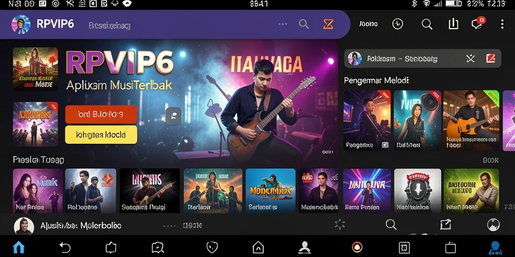 Tampilan gameplay RPVIP6 yang mengasyikkan dan interaktif saat bermain musik.