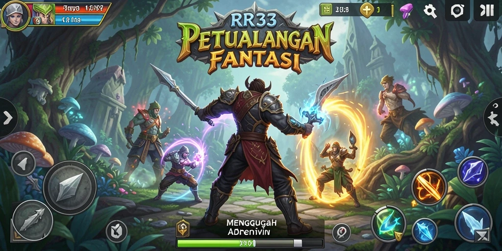 Tampilan gameplay mendebarkan di dunia fantasi ARPG.