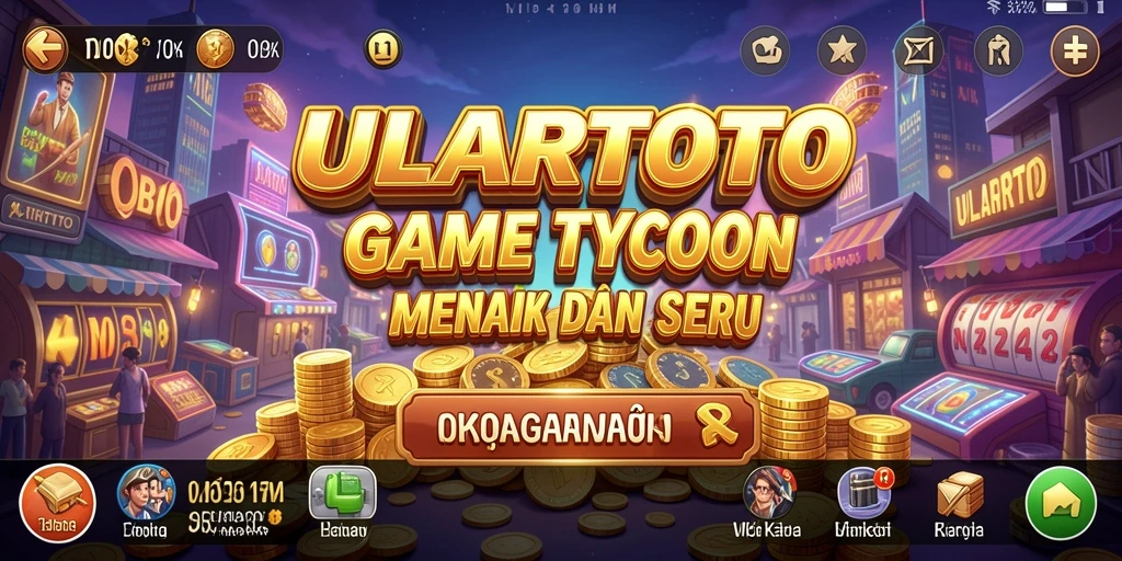 Screenshot gameplay ULARTOTO menampilkan manajemen bisnis yang menarik.