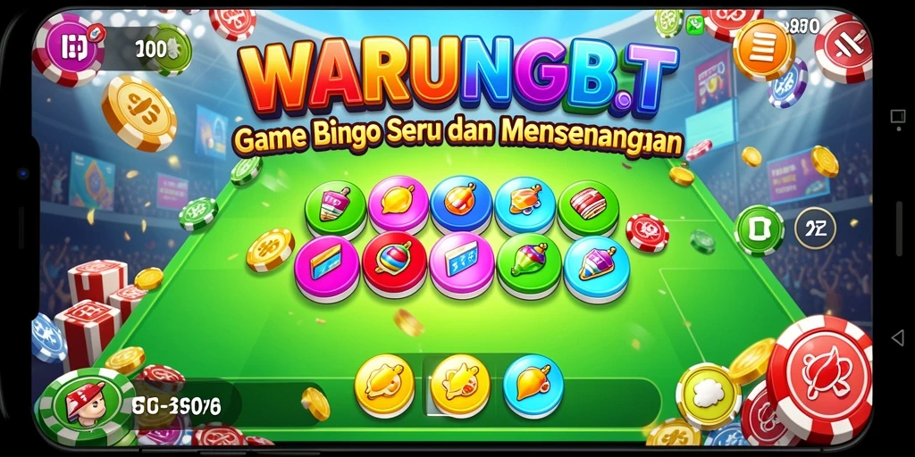 Screenshot utama WARUNGBET menampilkan gameplay Bingo yang menyeronokkan.