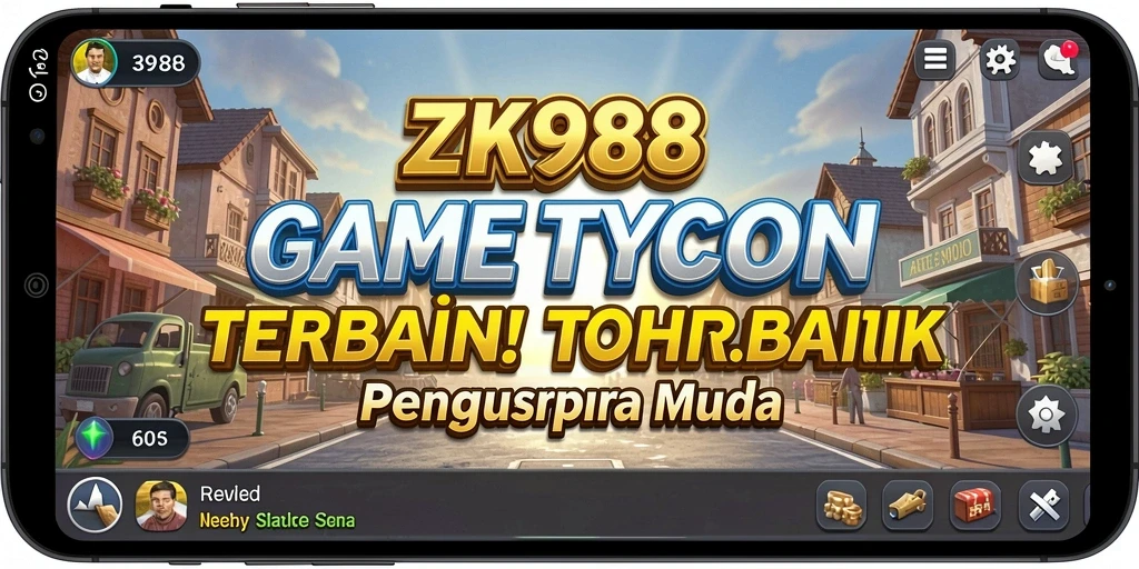 Gameplay ZK988 yang seru dan mendidik dalam dunia Tycoon.
